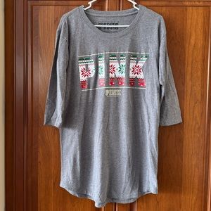 PINK Victoria’s Secret Grey Holiday Sleep Shirt
